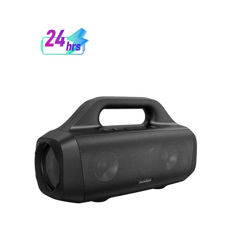 Soundcore Motion Boom Outdoor Speaker – 30W Bluetooth Speaker with Titanium Drivers, BassUp, IPX7 Waterproof, 24H Playtime & Built-In Handle (Black)
