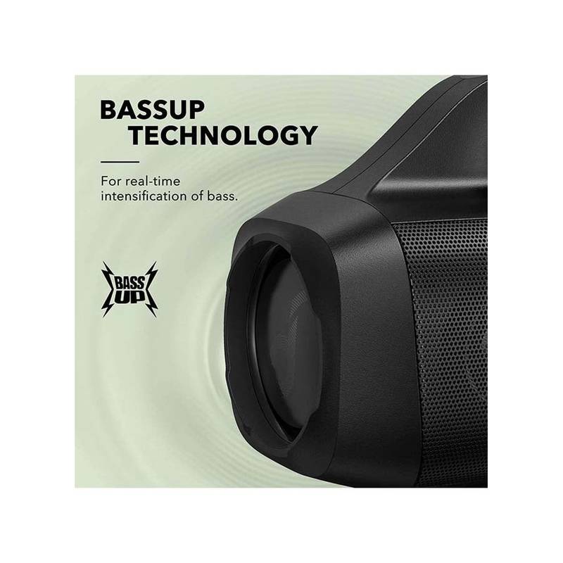 Soundcore Motion Boom Outdoor Speaker – 30W Bluetooth Speaker with Titanium Drivers, BassUp, IPX7 Waterproof, 24H Playtime & Built-In Handle (Black) - Image 4