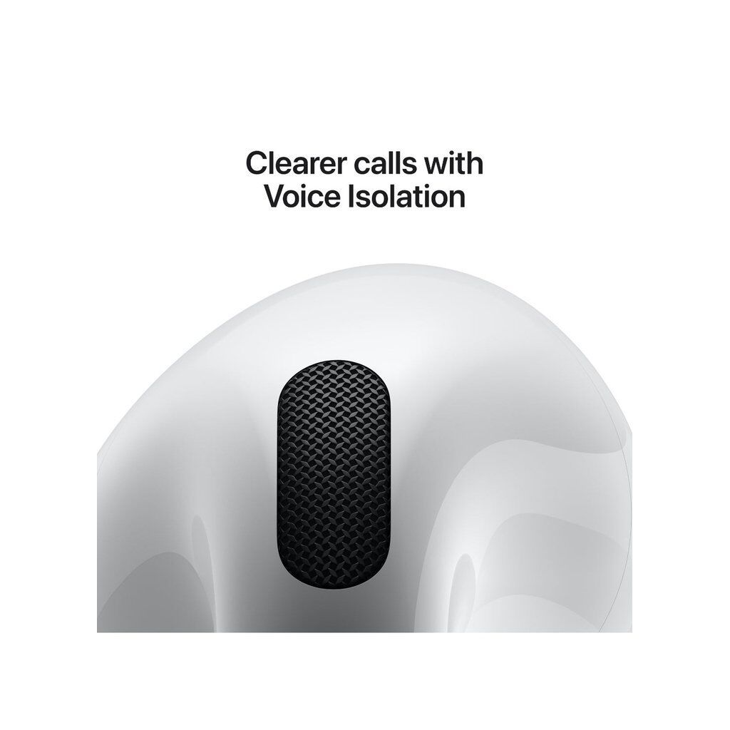 Apple AirPods 4 ANC Wireless Earbuds – USB-C Charging, Spatial Audio, Noise Cancellation, H2 Chip – White - Image 6
