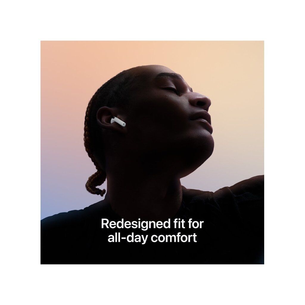 Apple AirPods 4 ANC Wireless Earbuds – USB-C Charging, Spatial Audio, Noise Cancellation, H2 Chip – White - Image 4