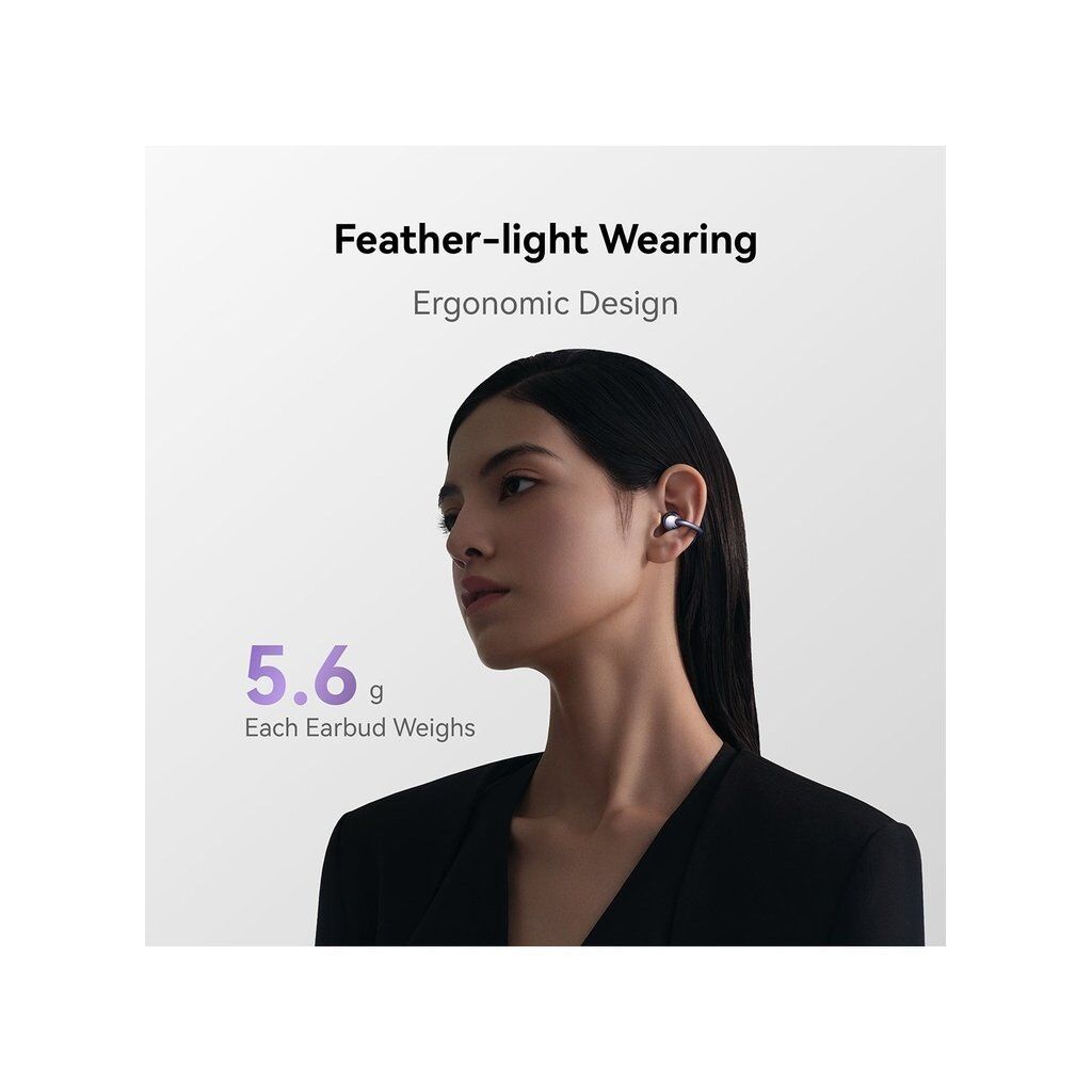 HUAWEI FreeClip Open-Ear True Wireless Earbuds – AI Calls, 36H Battery, Dual-Device Pairing, IP54 – Rose Gold - Image 2