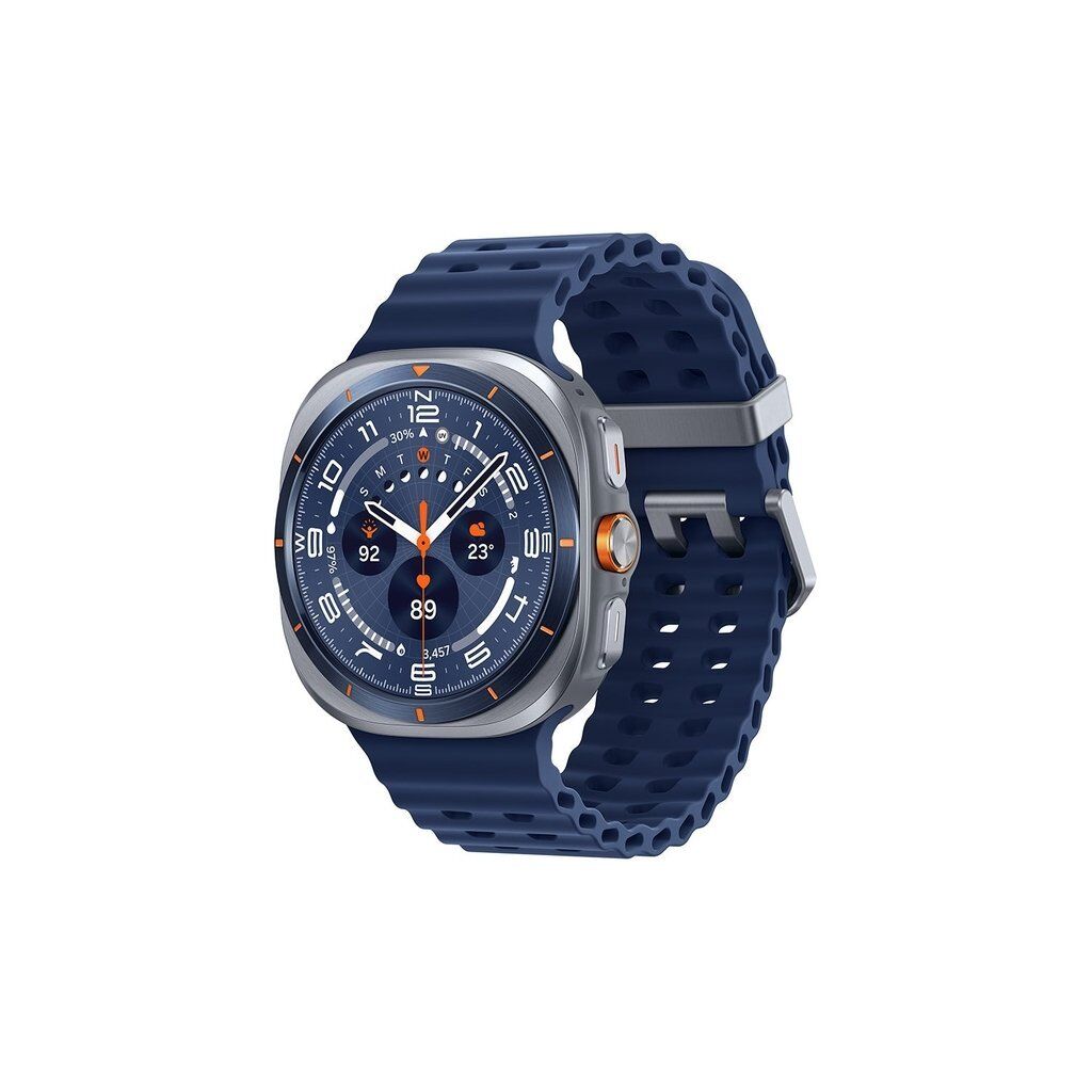 Samsung Galaxy Watch Ultra 2025 (47mm, LTE, UAE Version) – 64GB Storage, Titanium Blue, AI-Powered Health Monitoring, AMOLED Display, 10 ATM Water Resistance