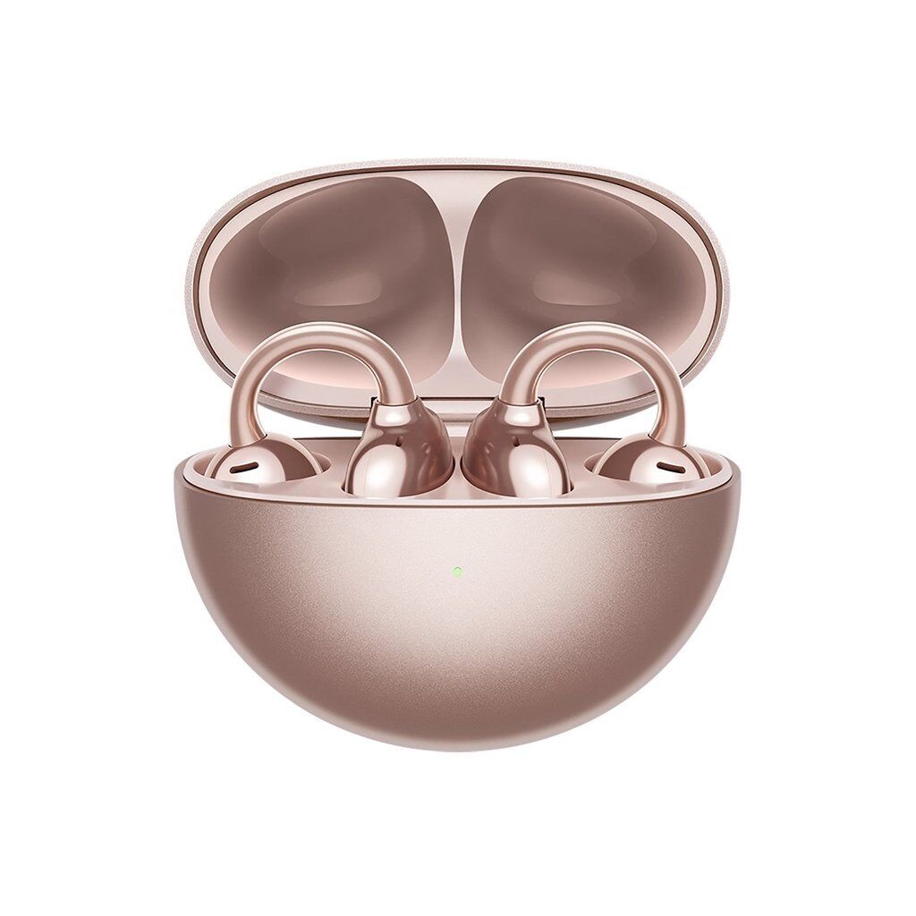 HUAWEI FreeClip Open-Ear True Wireless Earbuds – AI Calls, 36H Battery, Dual-Device Pairing, IP54 – Rose Gold