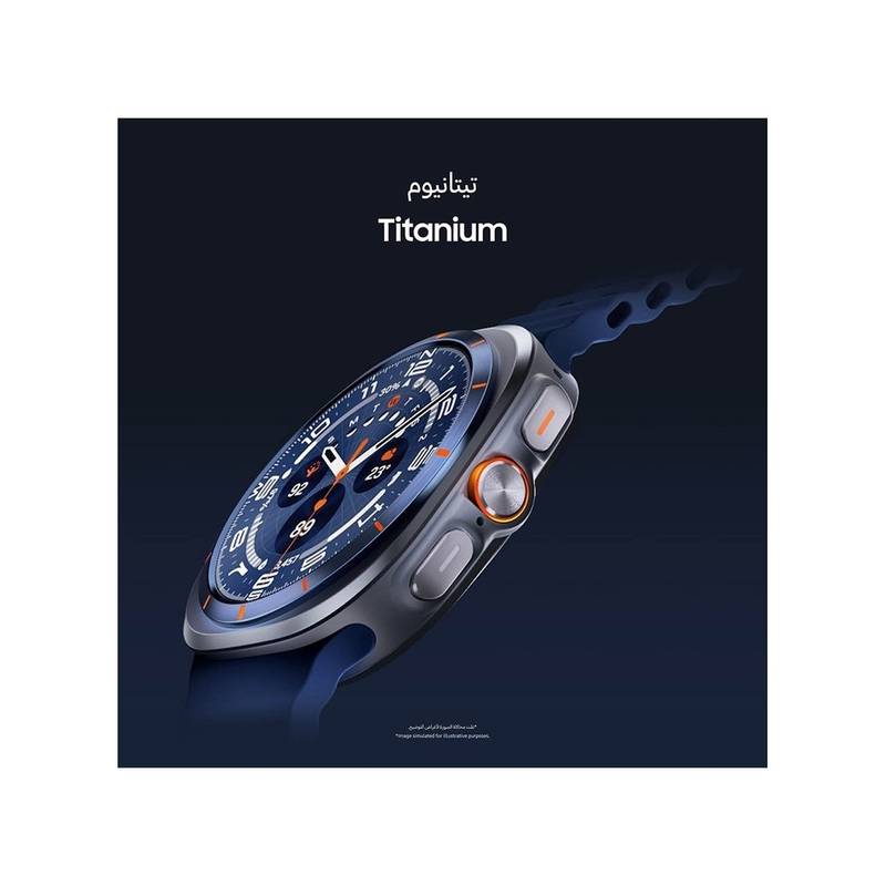 Samsung Galaxy Watch Ultra 2025 (47mm, LTE, UAE Version) – 64GB Storage, Titanium Blue, AI-Powered Health Monitoring, AMOLED Display, 10 ATM Water Resistance - Image 3