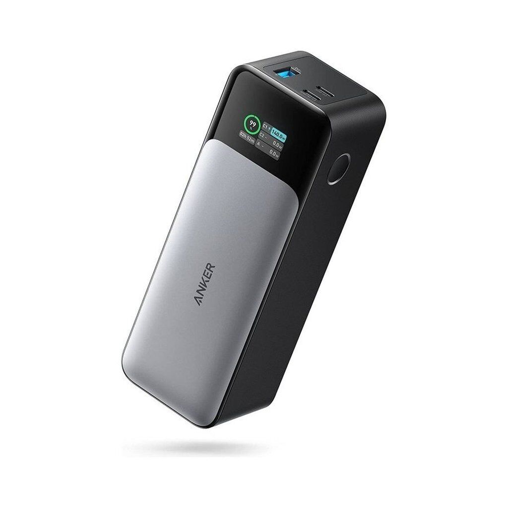 Anker 737 Power Bank (PowerCore 24K) – 24,000mAh 3-Port Portable Charger with 140W PD 3.1, GaNPrime Technology & Smart Display (Black)
