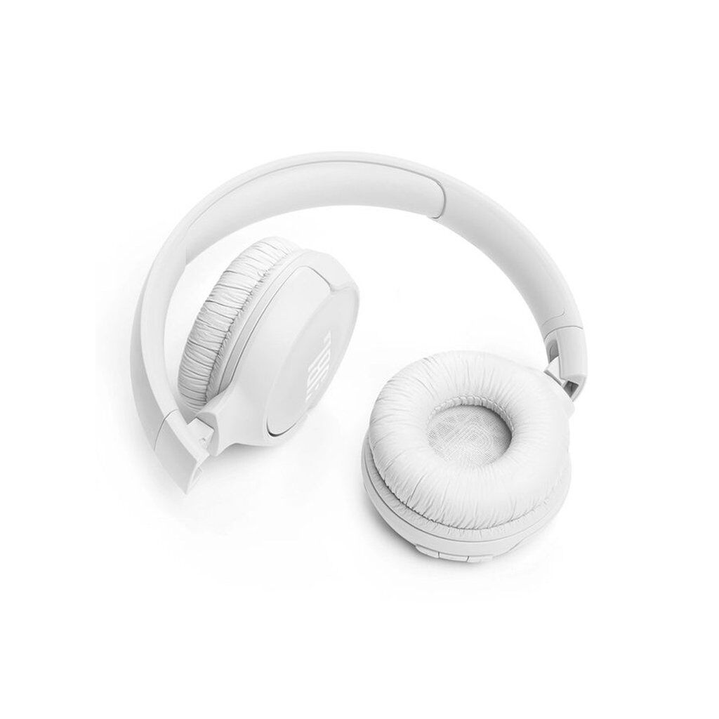 JBL Tune 520BT Wireless On-Ear Headphones with Pure Bass Sound – White - Image 5