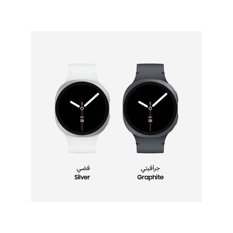 Samsung Galaxy Watch 8 (44mm, Middle East Version) – GPS Smartwatch, Sleep Coaching, Running Coach, AMOLED Display, Heart & Vascular Monitoring, Silver - Image 2