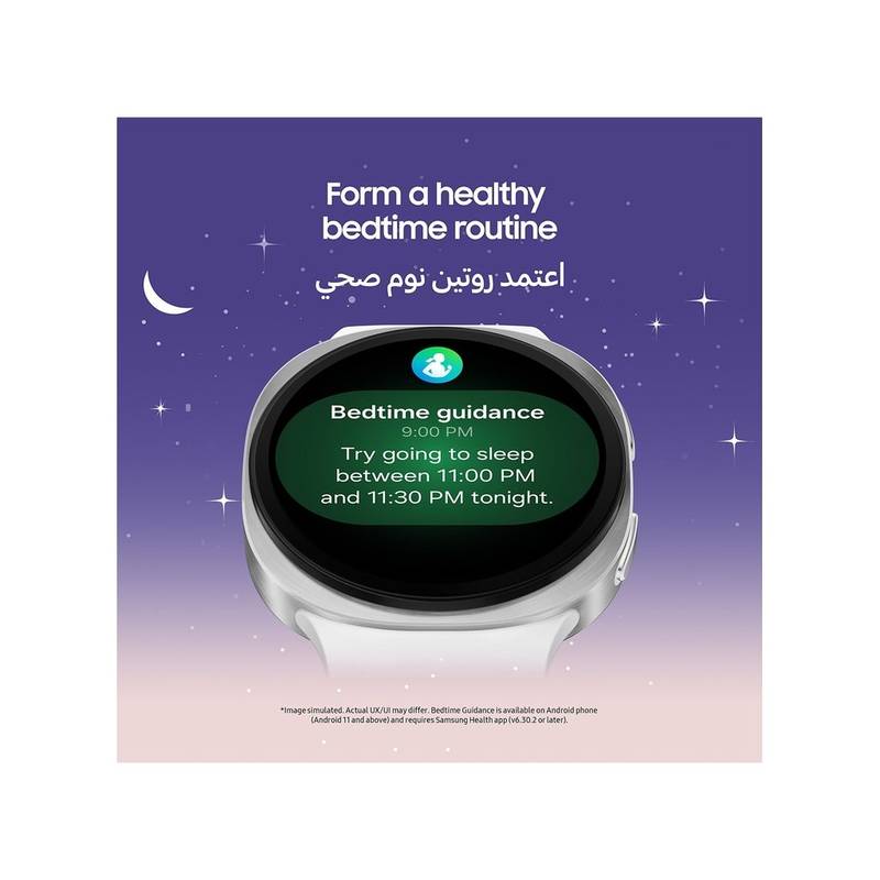 Samsung Galaxy Watch 8 (44mm, Middle East Version) – GPS Smartwatch, Sleep Coaching, Running Coach, AMOLED Display, Heart & Vascular Monitoring, Silver - Image 4