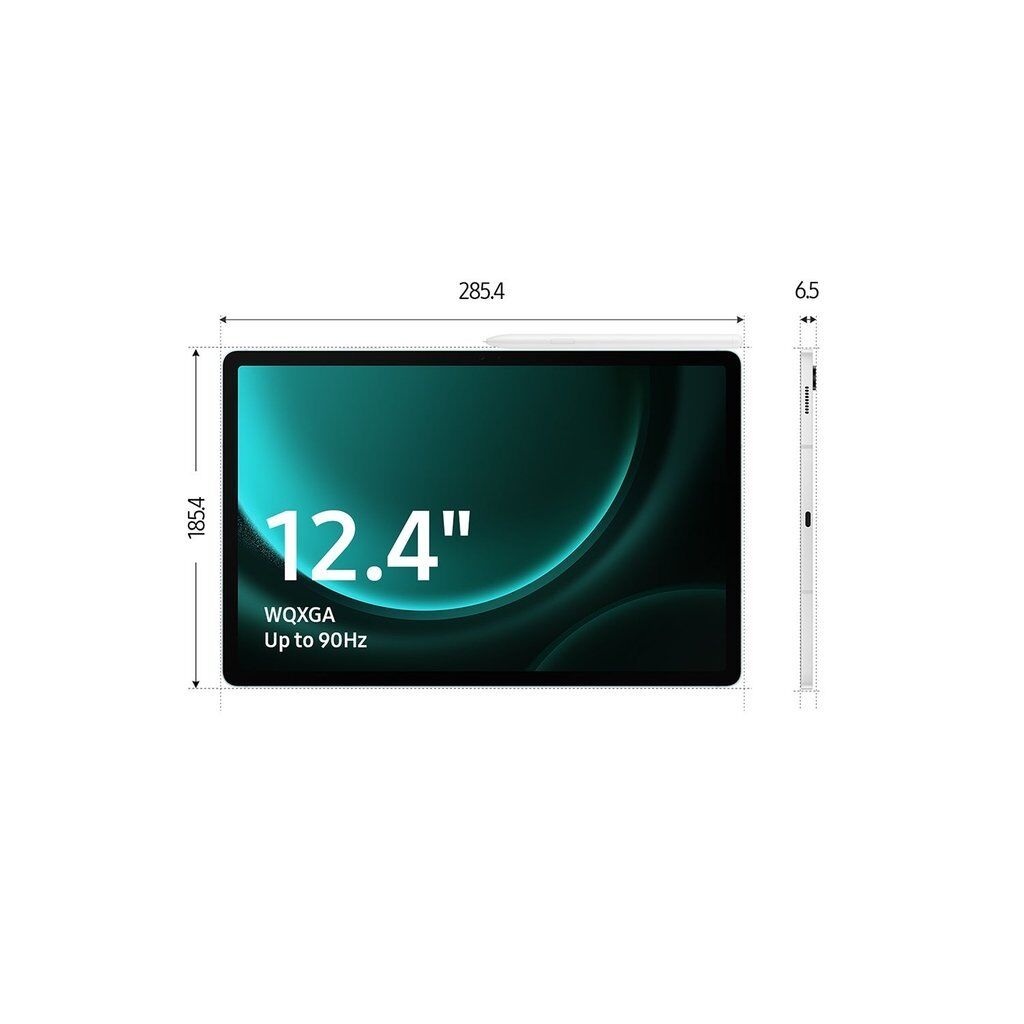 Samsung Galaxy Tab S9 FE+ WiFi 128GB – Gray (8GB RAM, 12.4” Display, International Version) - Image 4
