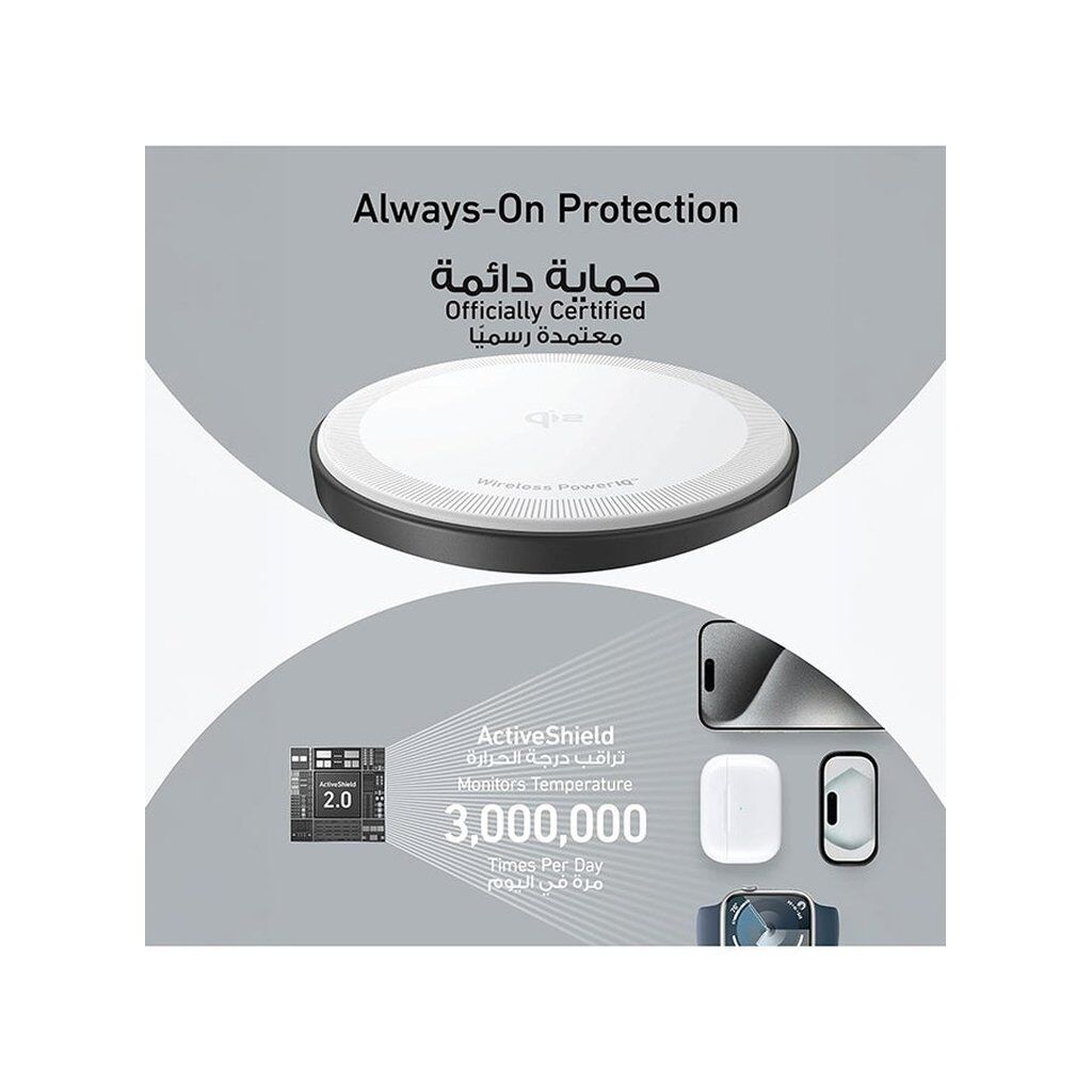 Anker MagGo 3-in-1 Wireless Charging Station – Qi2 Certified 15W MagSafe Charger for iPhone, Apple Watch & AirPods with 40W USB-C Adapter (Black) - Image 3