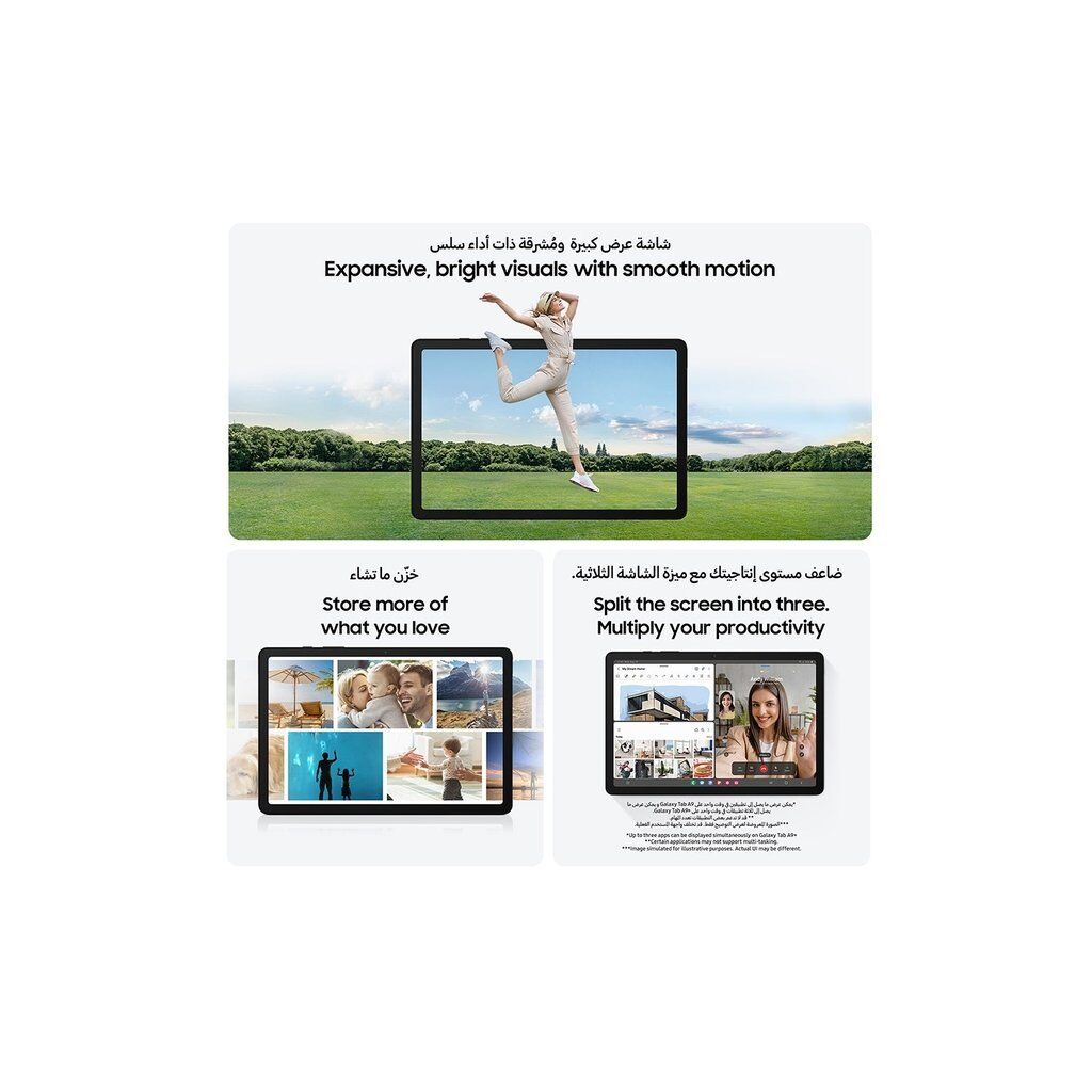 Samsung Galaxy Tab A9 Wi-Fi 128GB – Navy (8GB RAM, 8.7” Display, Middle East Version) - Image 4