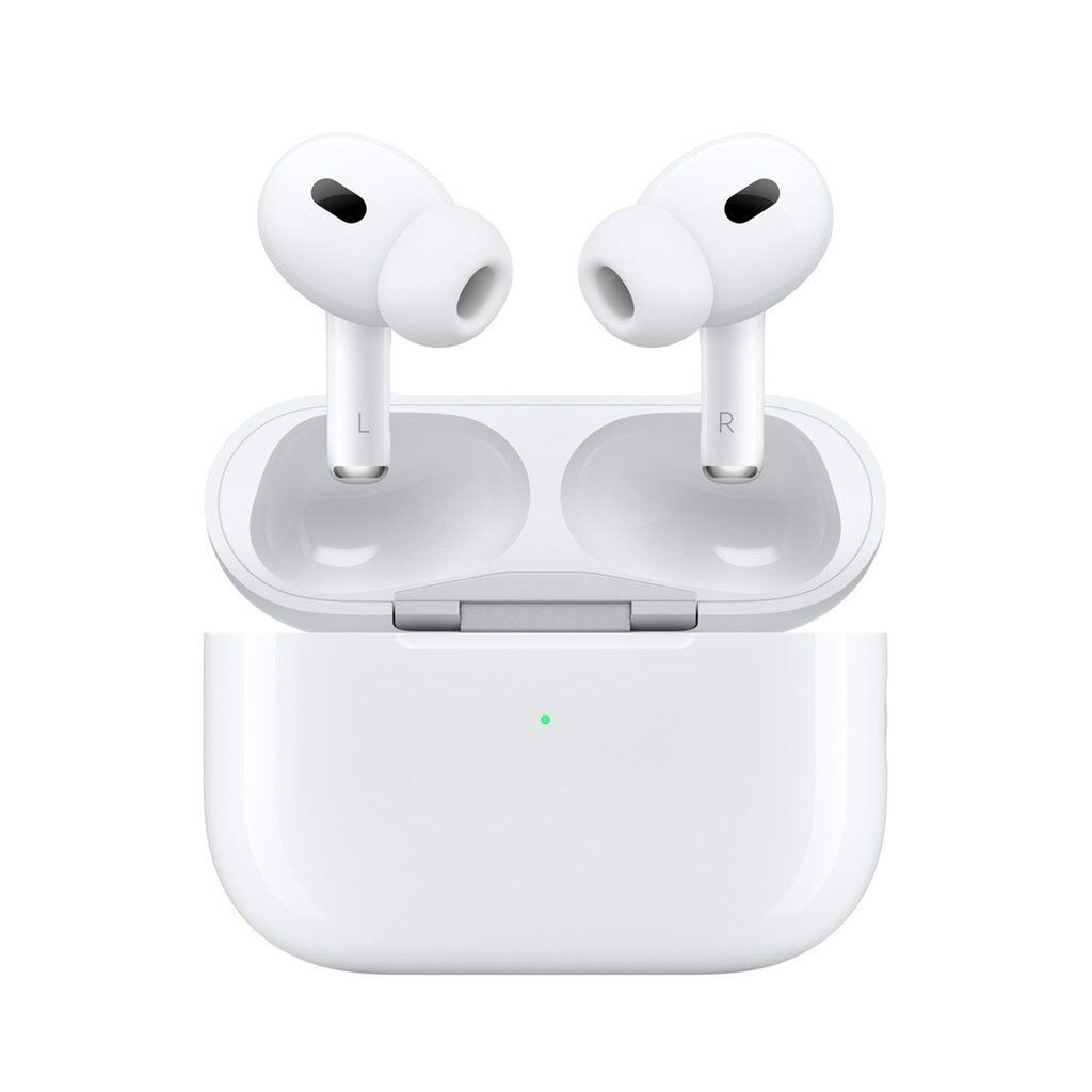 Apple AirPods Pro (2nd Generation) Wireless Earbuds – H2 Chip, USB-C, ANC, Transparency Mode, Spatial Audio – White