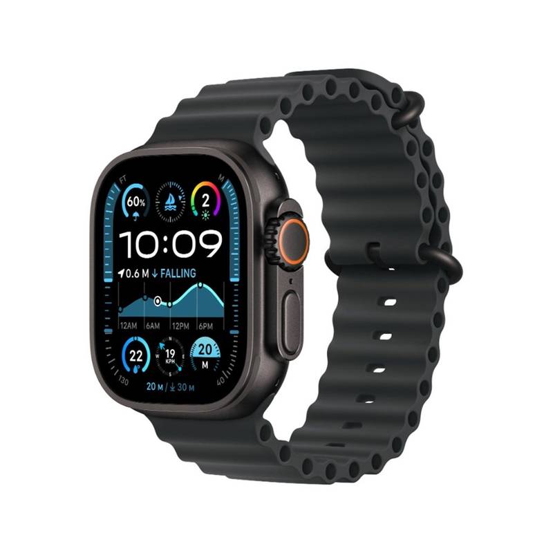 Apple Watch Ultra 2 (2024) – GPS + Cellular, 49mm Black Titanium Case with Black Ocean Band