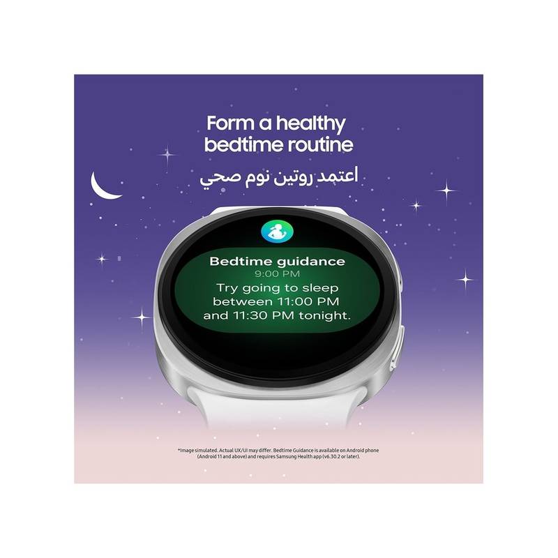 Samsung Galaxy Watch 8 (44mm, Middle East Version) – GPS Smartwatch, Sleep Coaching, Running Coach, AMOLED Display, Heart & Vascular Monitoring, Silver - Image 4